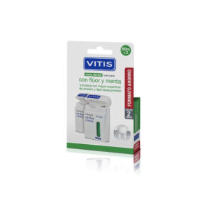VITIS SEDA DENTAL CON FLÚOR Y MENTA 50 M 2 U