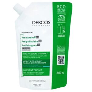 DERCOS CHAMPU ANTICASPA DS CABELLO NORMAL-GRASO 1 BOLSA 500 ML ECOPACK