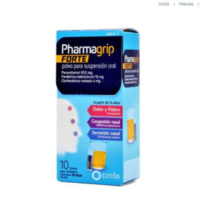 PHARMAGRIP FORTE CONGESTION Y SECRECION NASAL 10 SOBRES POLVO PARA SUSPENSION ORAL